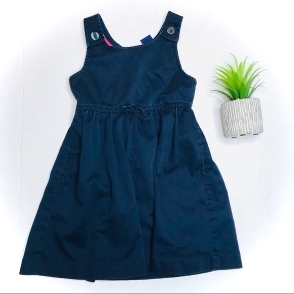 𝅺gap Navy Uniform Style Jumper Dress - Picture 1 of 8